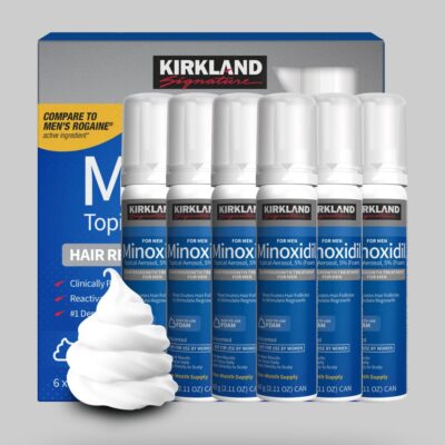 Caja - Minoxidil Kirkland Espuma 5% Barba & Cabello