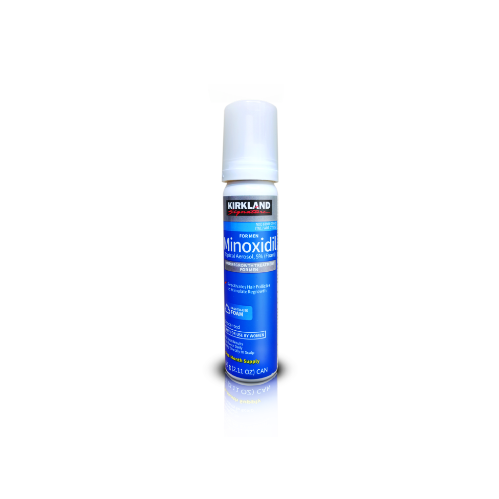 1 Bote - Minoxidil Kirkland Espuma 5% Barba & Cabello